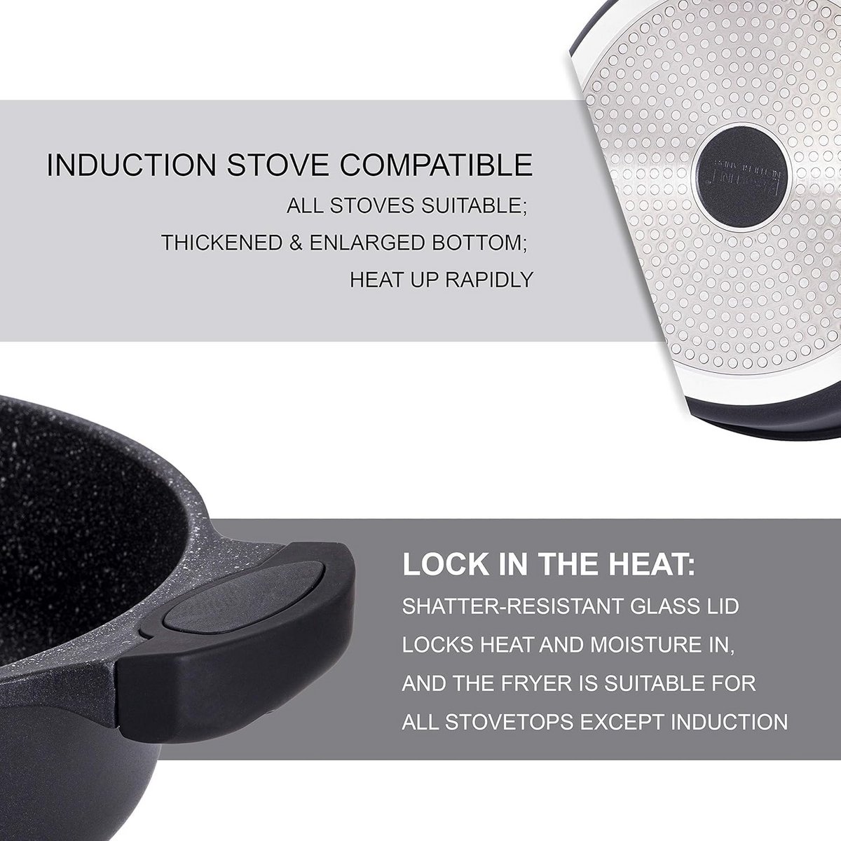 Tajine 32 cm zwart ovenbestendig voor alle kooktoestellen inclusief inductie