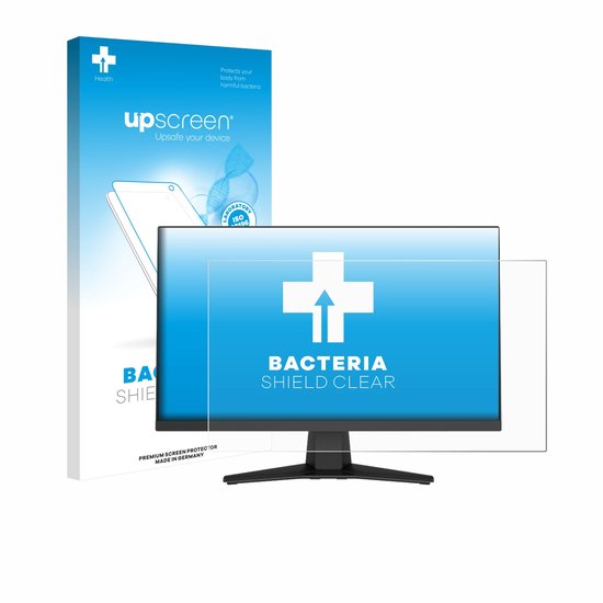 upscreen - Screenprotector voor MSI MAG 244F - Folie Beschermfolie transparant antibacterieel