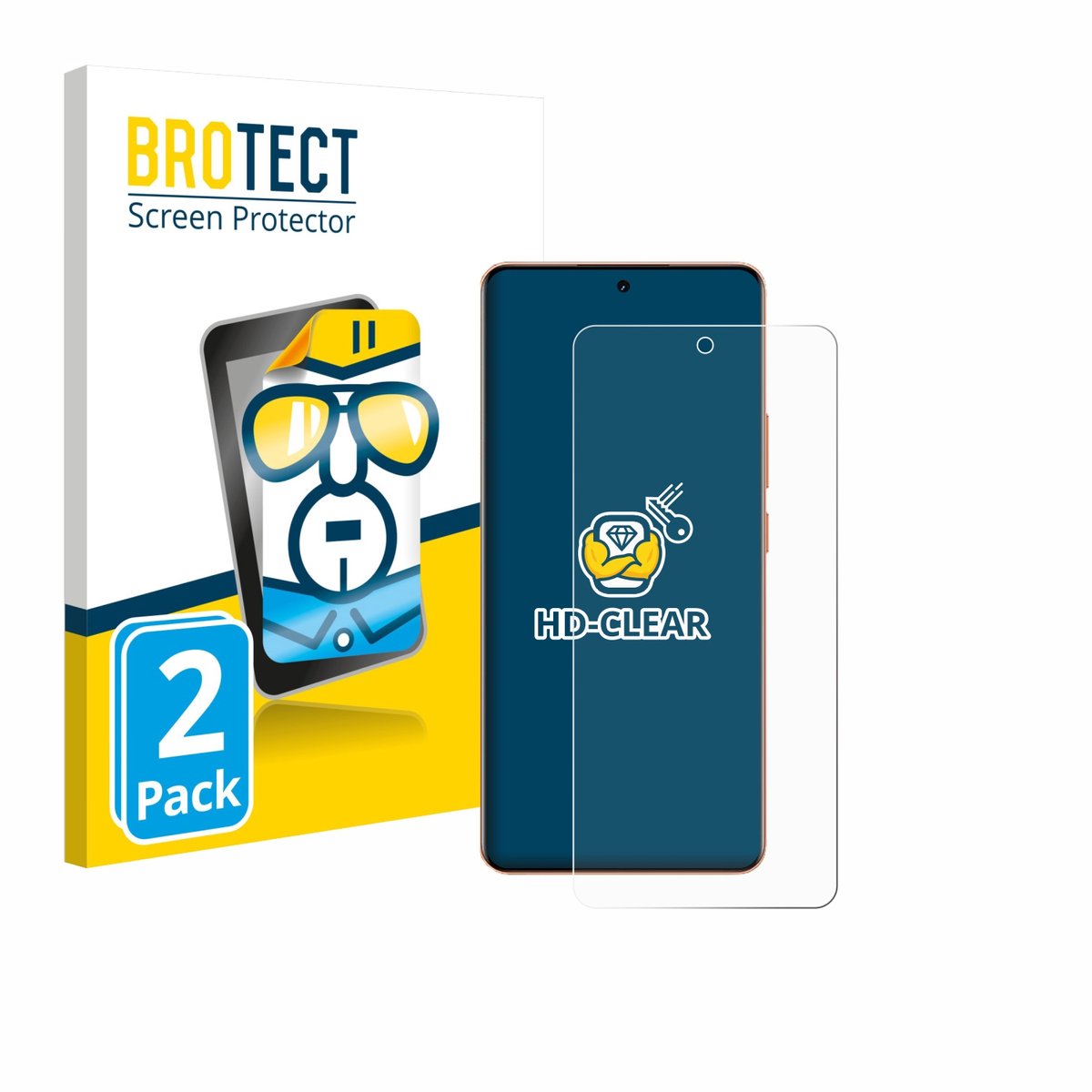 BROTECT - Screenprotector voor realme P4 Pro 5G - Folie Beschermfolie transparant 2 Stuks