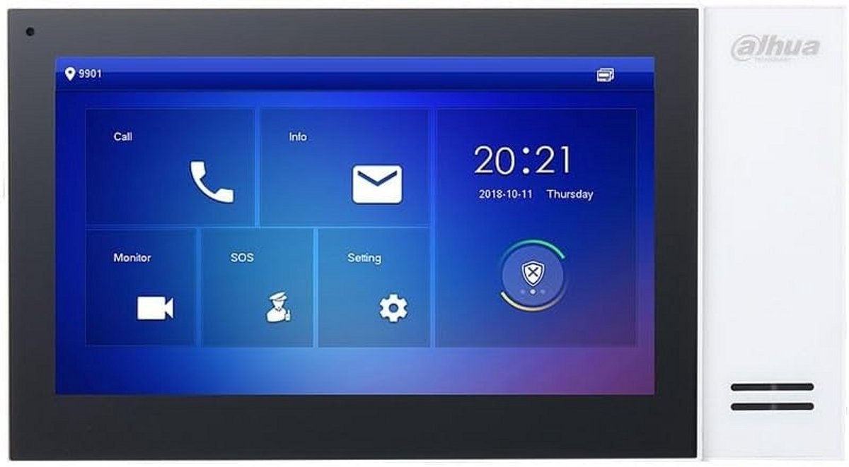 IP Binnenmonitor 7 Inch Touch PoE MicroSD voor Videofoon