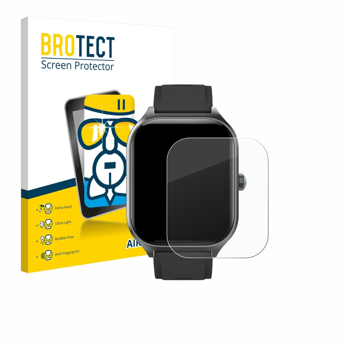 Screenprotector voor FORRLITE Smartwatch 2.01" Beschermglas transparant