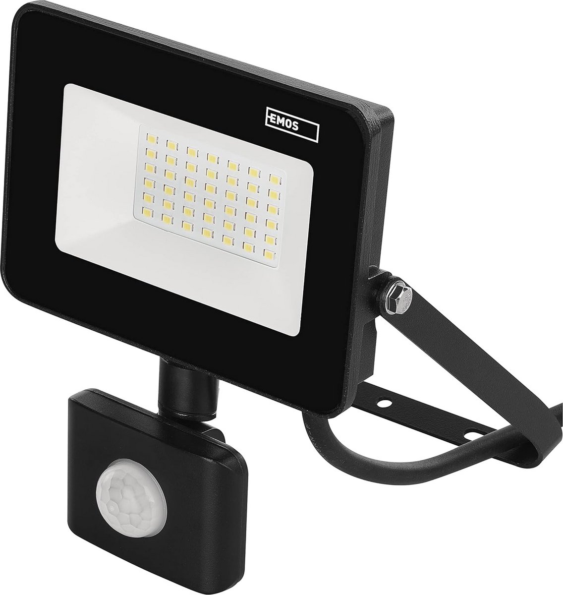 Krachtige LED Schijnwerper met Bewegingsmelder 30W - 2700lm - IP44 - Neutraal Wit Licht