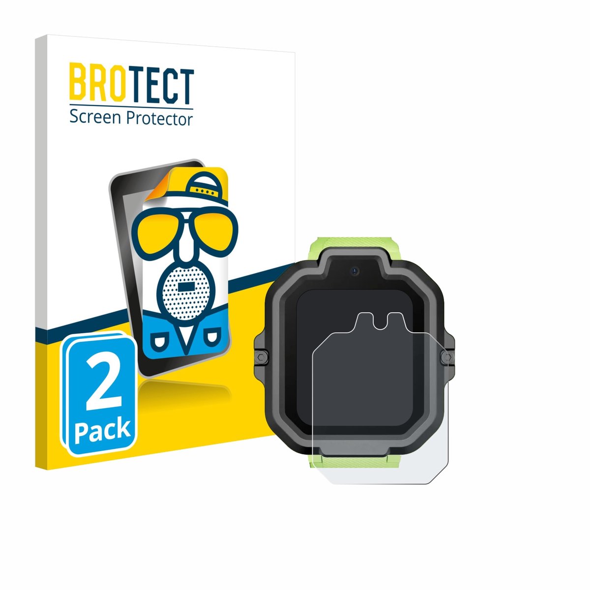 BROTECT - Screenprotector voor TickTalk 5 Smart Watch - Folie Beschermfolie matte 2 Stuks
