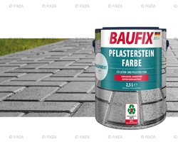 BAUFIX Bestrating Verf – Transparant – Mat 2,5L – Betonverf Buiten voor Tuintegels, Terras en Oprit – Slijtvaste Steenverf