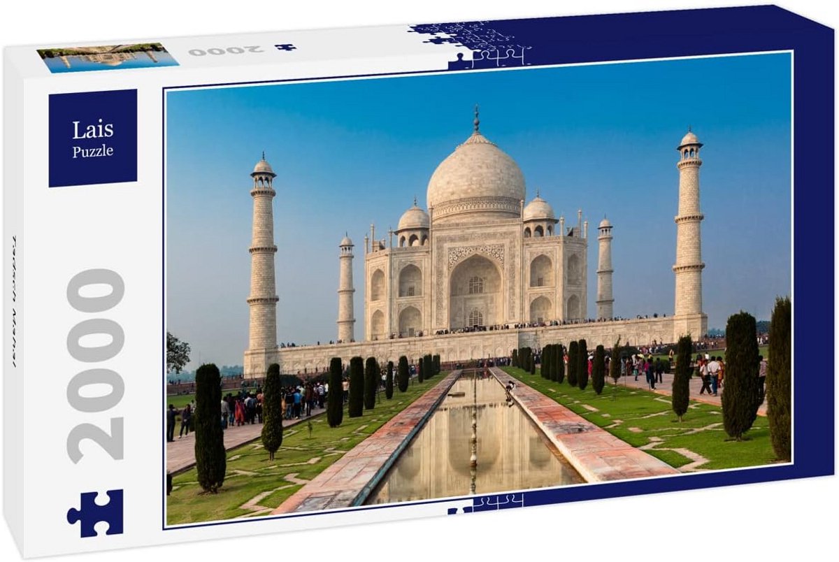 Puzzel 2000 Stukjes - Indrukwekkend Taj Mahal Landschap