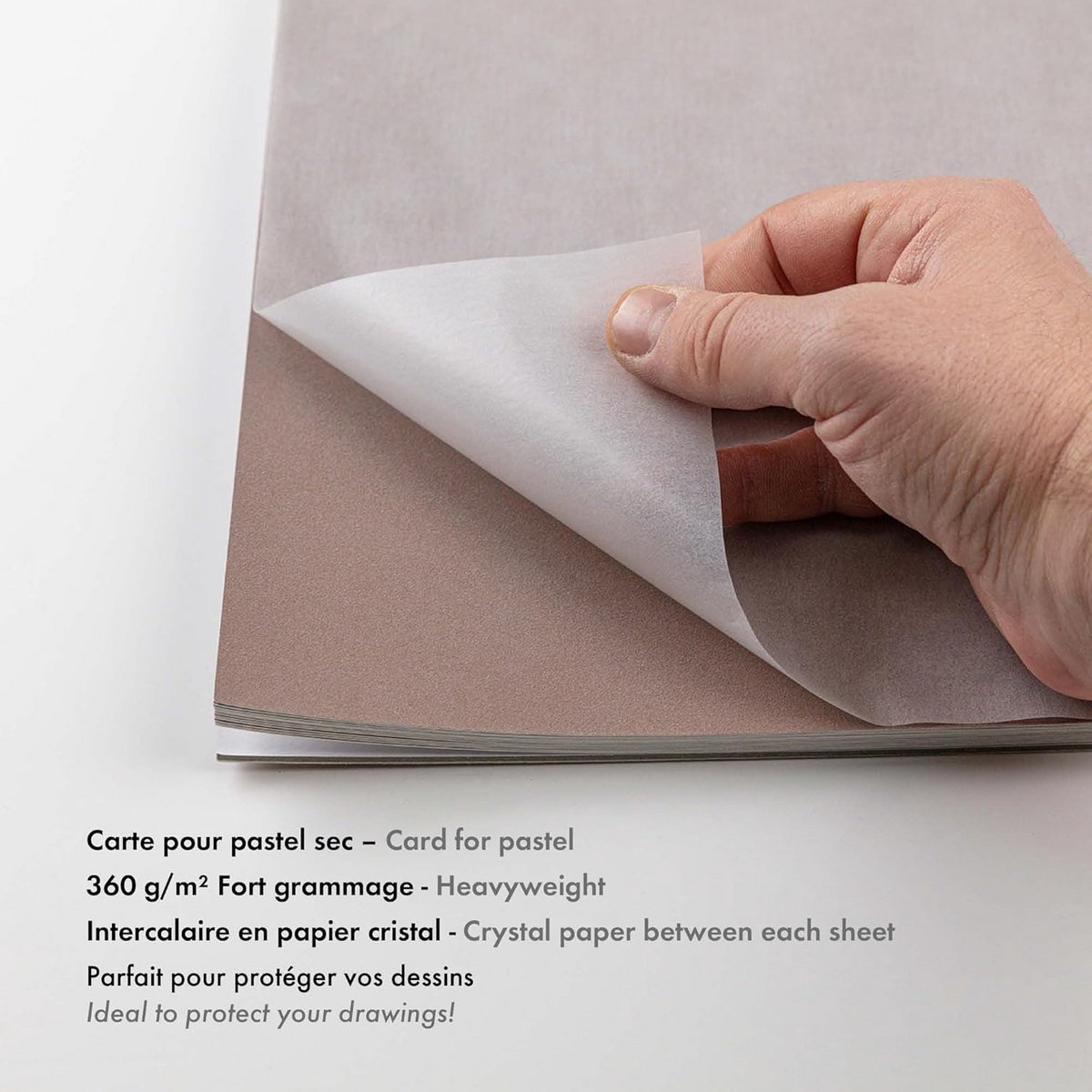 Hoogwaardig Pastelpapier A3 360g voor Droge Pastels - Natuurlijke Tinten — cadeau in Hobby - foto 2