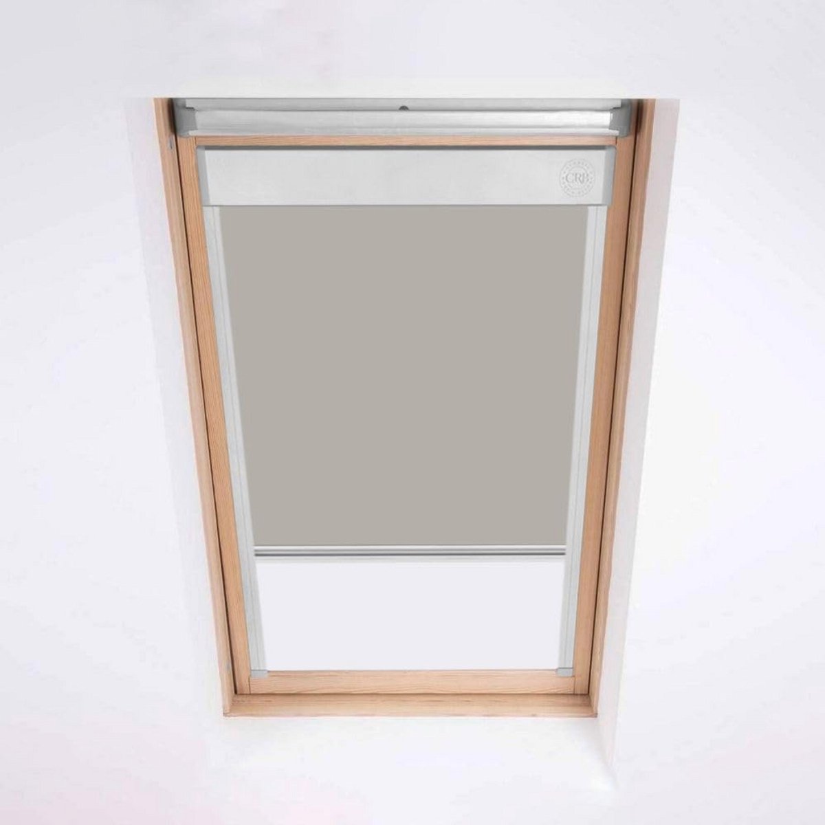 Verduisterend rolgordijn voor Velux dakramen - zilver aluminium frame