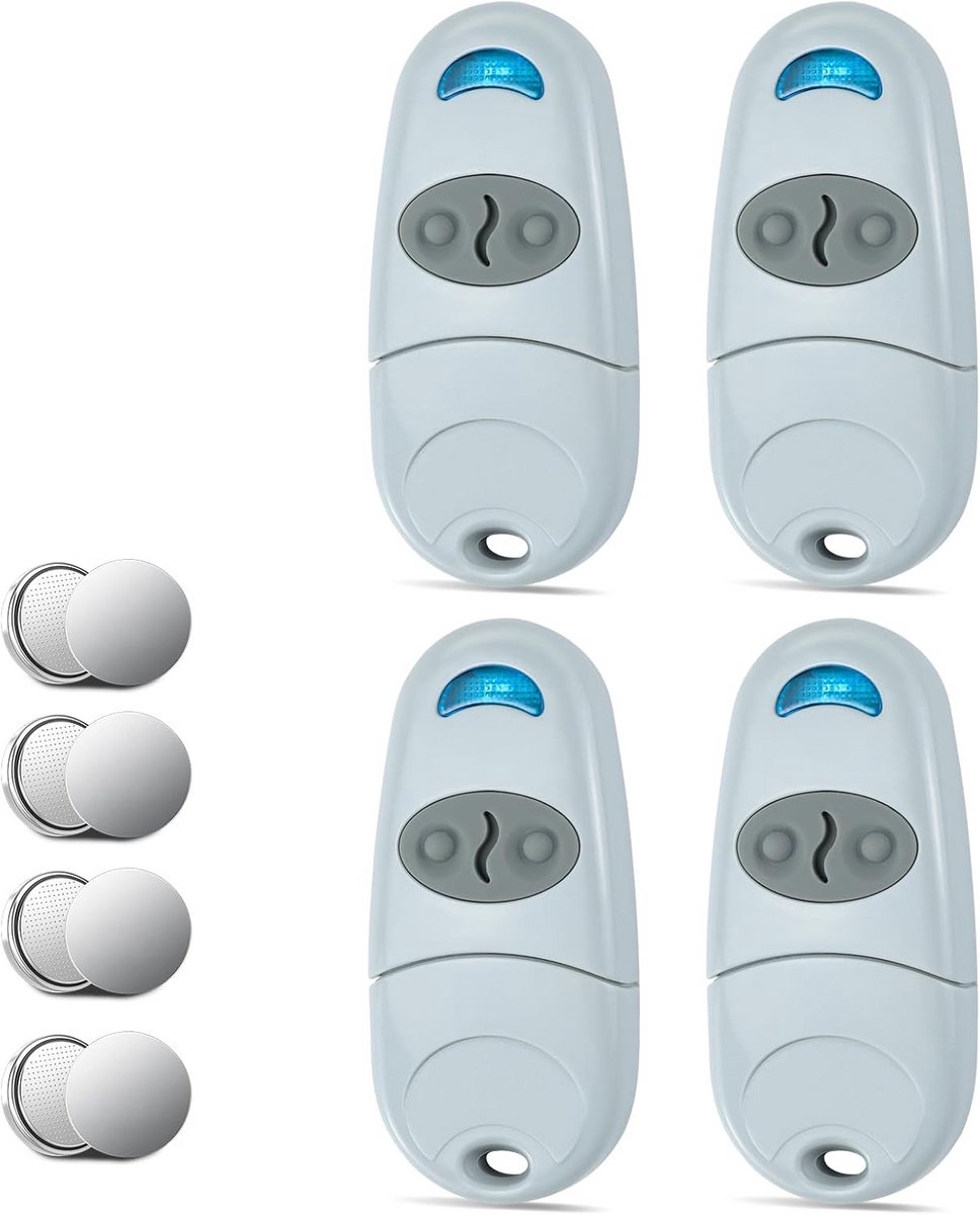 Universele Afstandsbediening 433.92 MHz - Zakformaat Keyfob (4 Stuks)