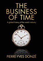 Boek kaft met de titel 'THE BUSINESS OF TIME' en een antieke zakhorloge.