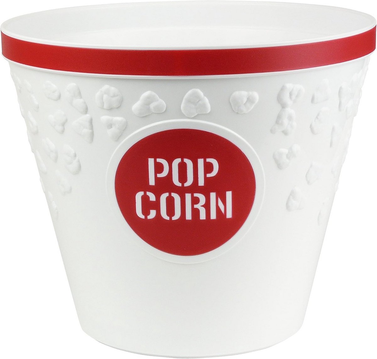 Grote Popcorn Emmer - Rood - Ideaal voor Filmavonden
