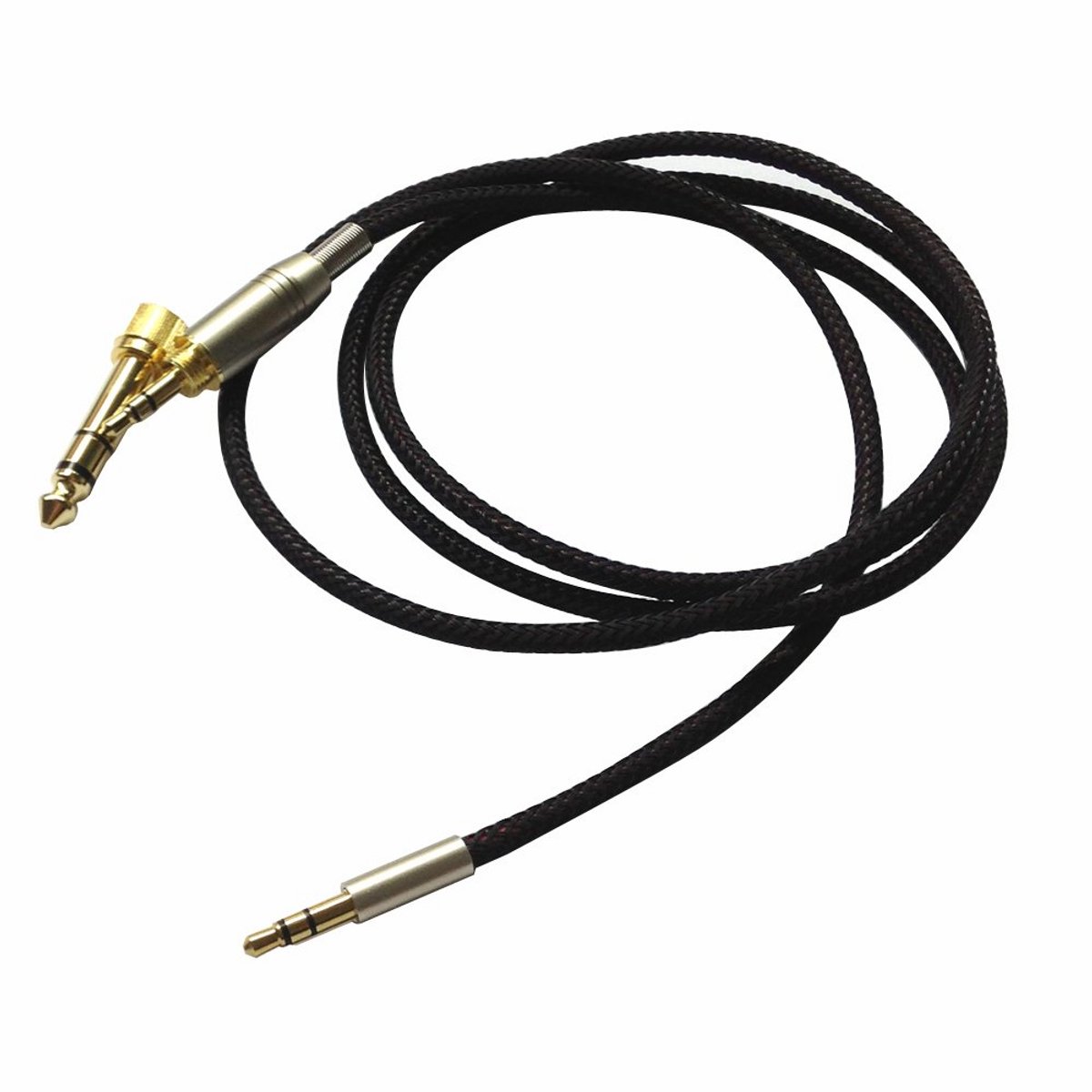 Vervangende Audio Kabel 1.8m (6.35mm Adapter) voor Over-Ear Hoofdtelefoons