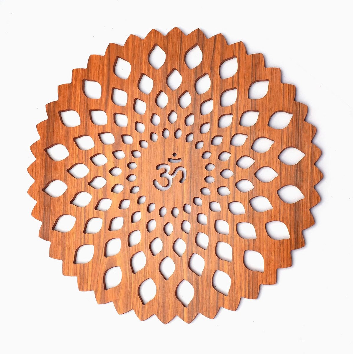 Houten Wanddecoratie - Mooi Cirkel Ontwerp voor Woonkamer, Slaapkamer of Kantoor