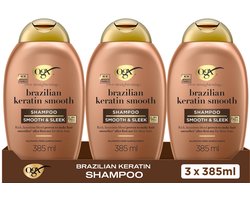 OGX Shampoo Ever Straight Brazilian Keratin Smooth 385ml
