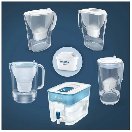 BRITA waterfilterpatroon MAXTRA PRO Pure Performance 12 pack - Originele navulling voor alle BRITA kannen voor puur smakend kraanwater - filtert verontreinigingen zoals PFAS*, chloor, kalkaanslag en metalen