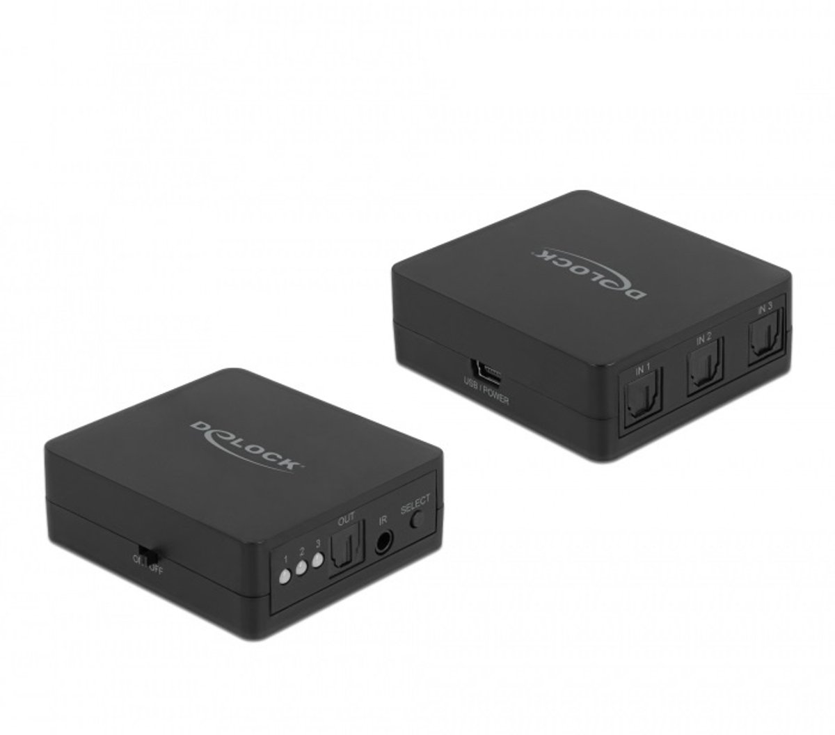 DeLOCK digitale optische Toslink audio schakelaar - 3 in - 1 uit