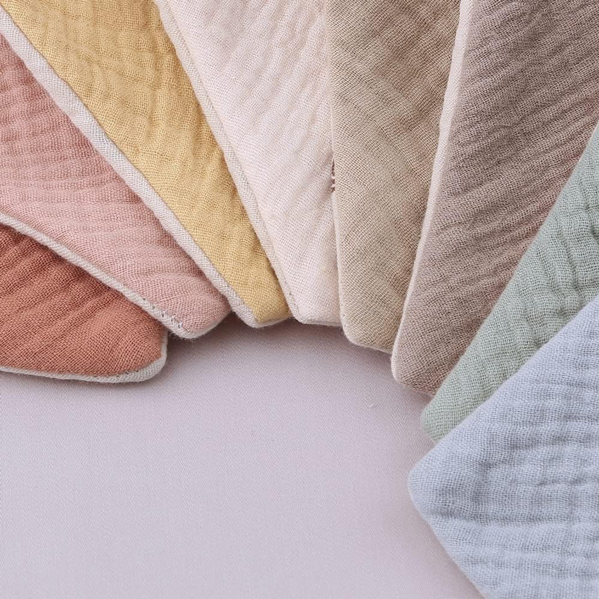 Absorberende katoenen baby lepel - 17 kleuren, dubbelzijdig bedrukt, 40x29 cm