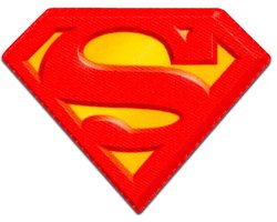 Superman logo embleem - Strijkapplicatie - Patch
