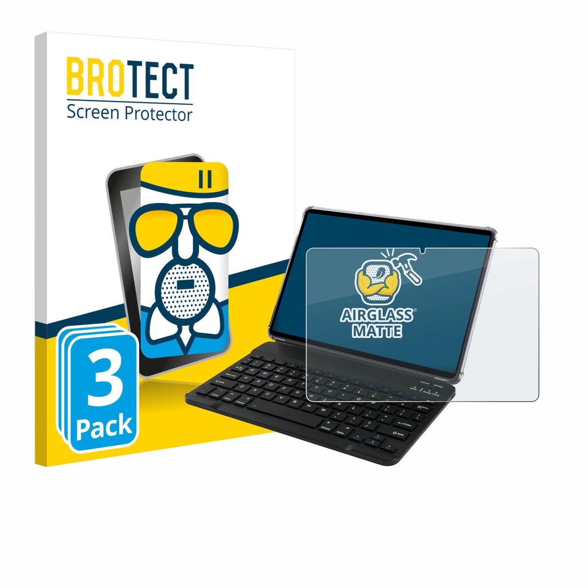 BROTECT - Screenprotector voor Tabwee T90 - Folie Beschermfolie Beschermglas matte 3 Stuks
