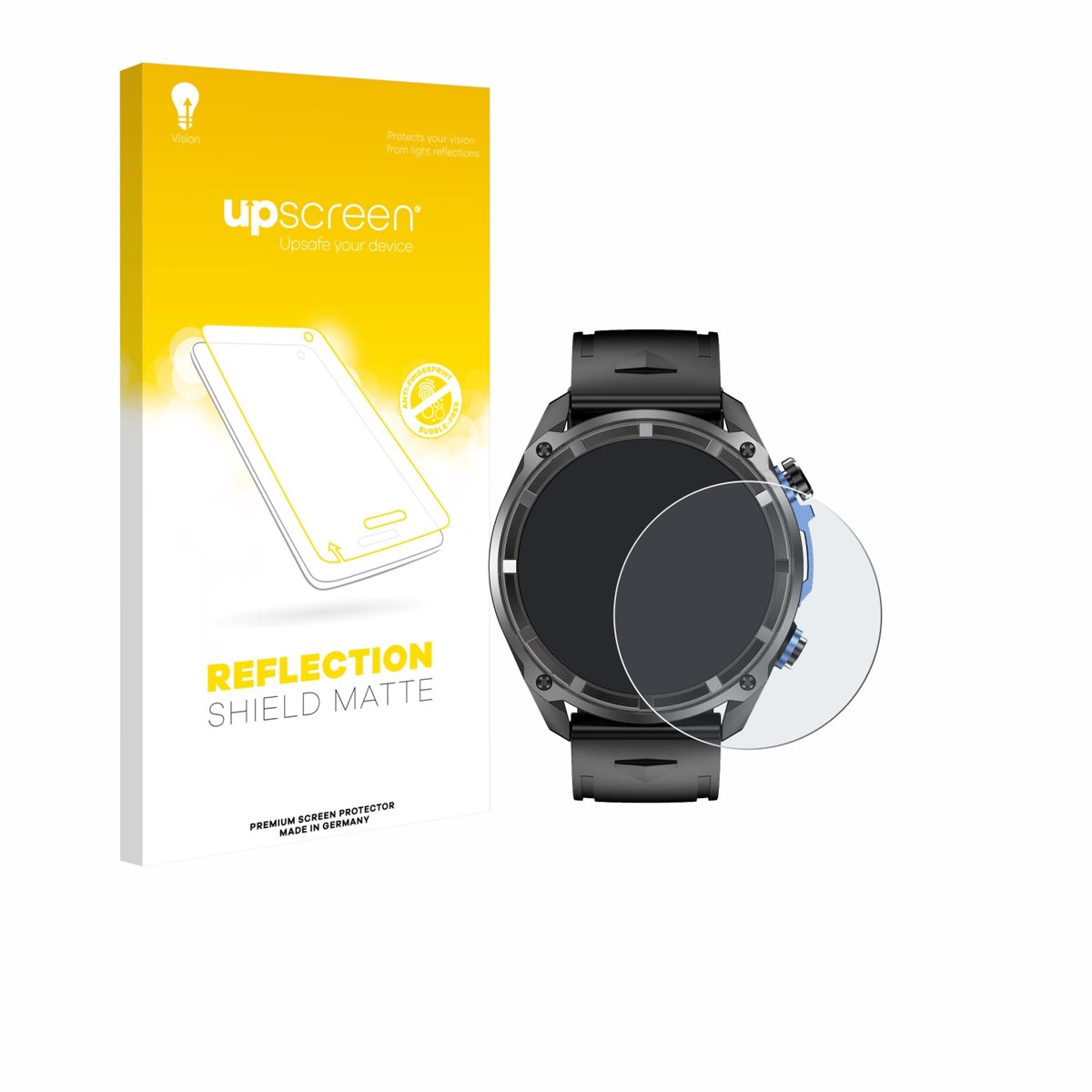 upscreen - Screenprotector voor Rogbid GeoX1 1.43" - Folie Beschermfolie anti glare matte