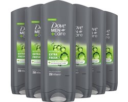 Dove Men+Care Extra Fresh 3-in-1 Douchegel - 6 x 250 ml - Voordeelverpakking