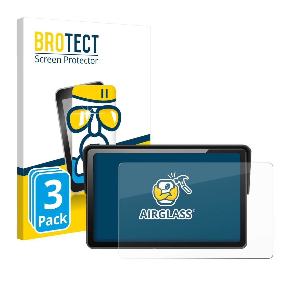 Screenprotector 3 Stuks voor Wonsidary W722 7" Beschermglas transparant
