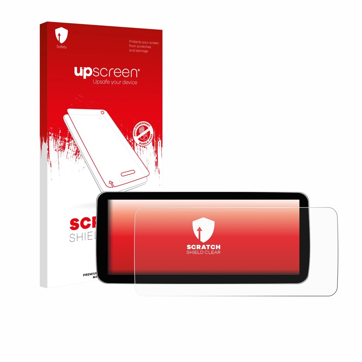 upscreen - Screenprotector voor Ninetom Car Radio 12.3" - Folie Beschermfolie transparant