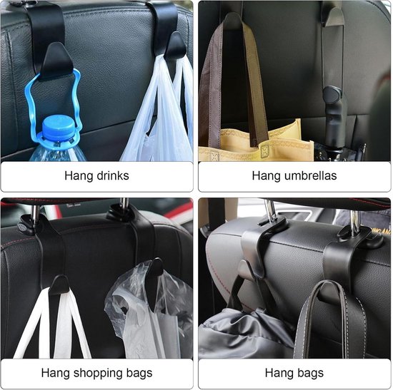 Universele Zonnebrilhouder voor Autovizier met Clips en Haken - Interieur Accessoire van Merkloos — afbeelding 5