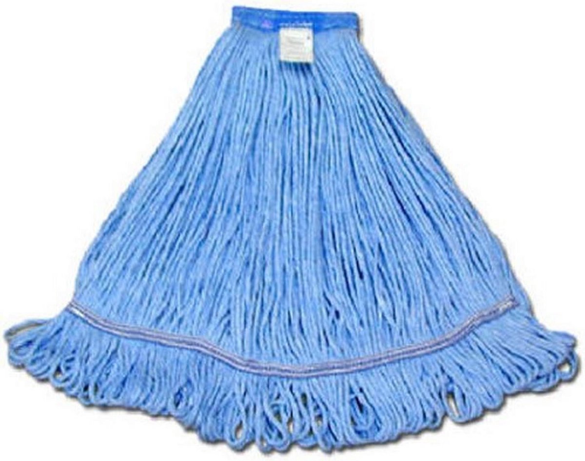Grote Blauwe Natte Dweilkop Katoen Rayon Mix Duurzaam