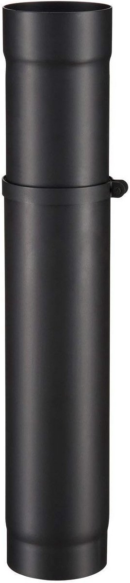 Telescopische Rookpijp Ø 150 mm Zwart - Uitschuifbare Ovenbuis 500-800 mm