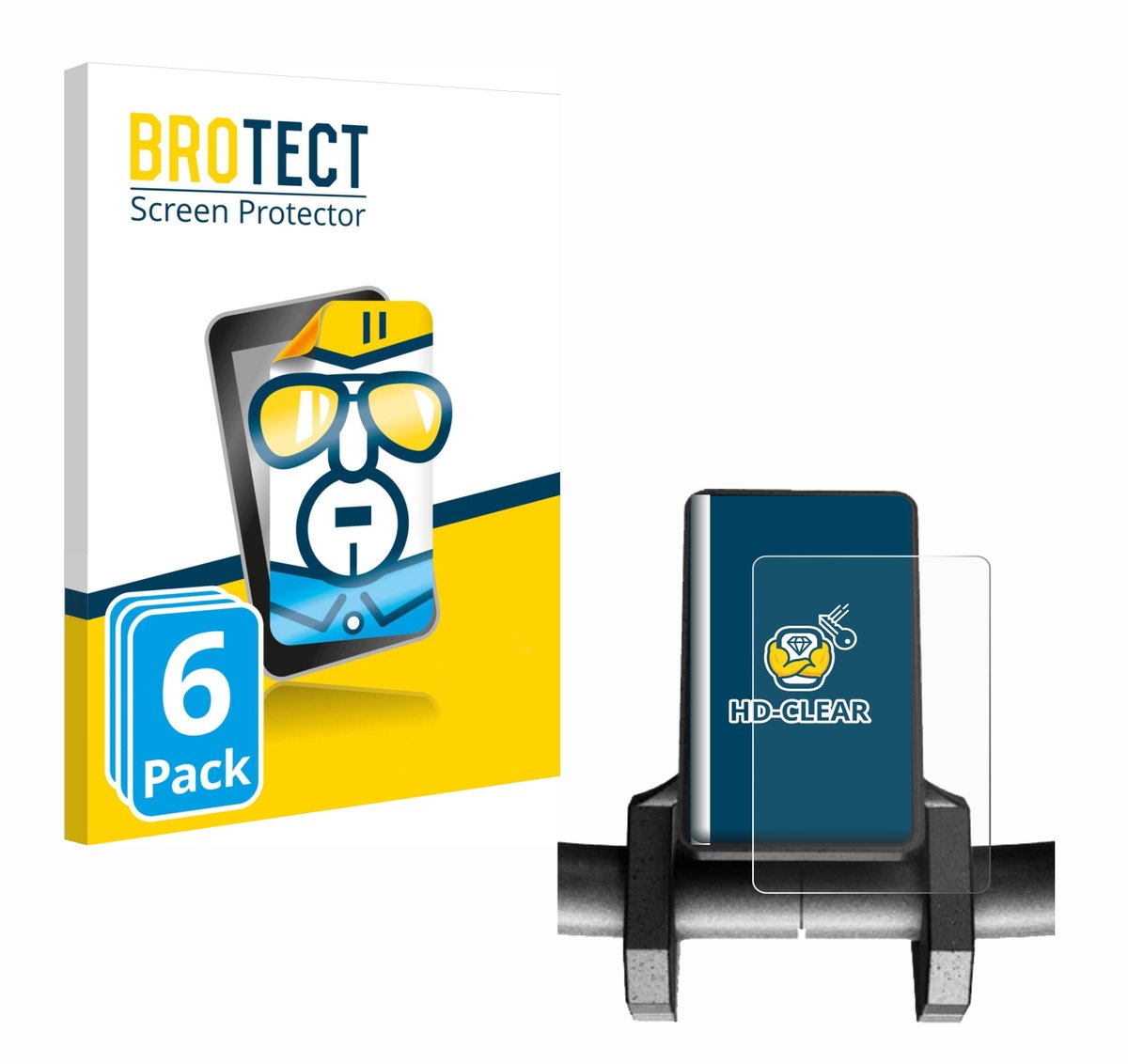 BROTECT - Screenprotector voor Joyor S10-S V2 - Folie Beschermfolie transparant 6 Stuks