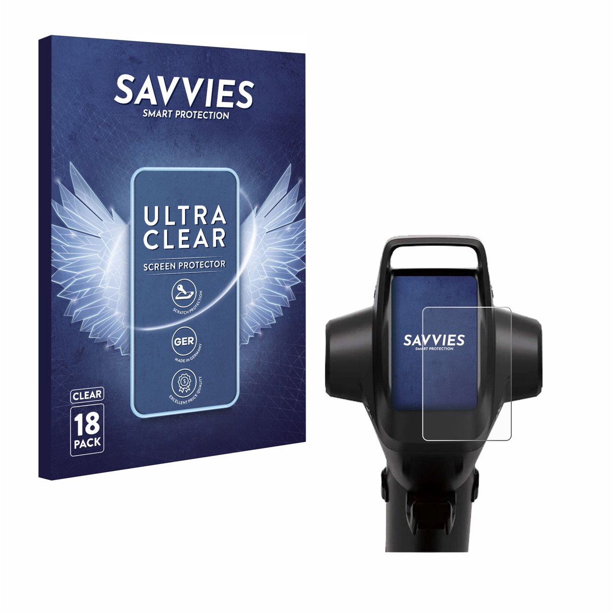 Savvies - Screenprotector voor Segway GT3 Pro - Folie Beschermfolie transparant 18 Stuks
