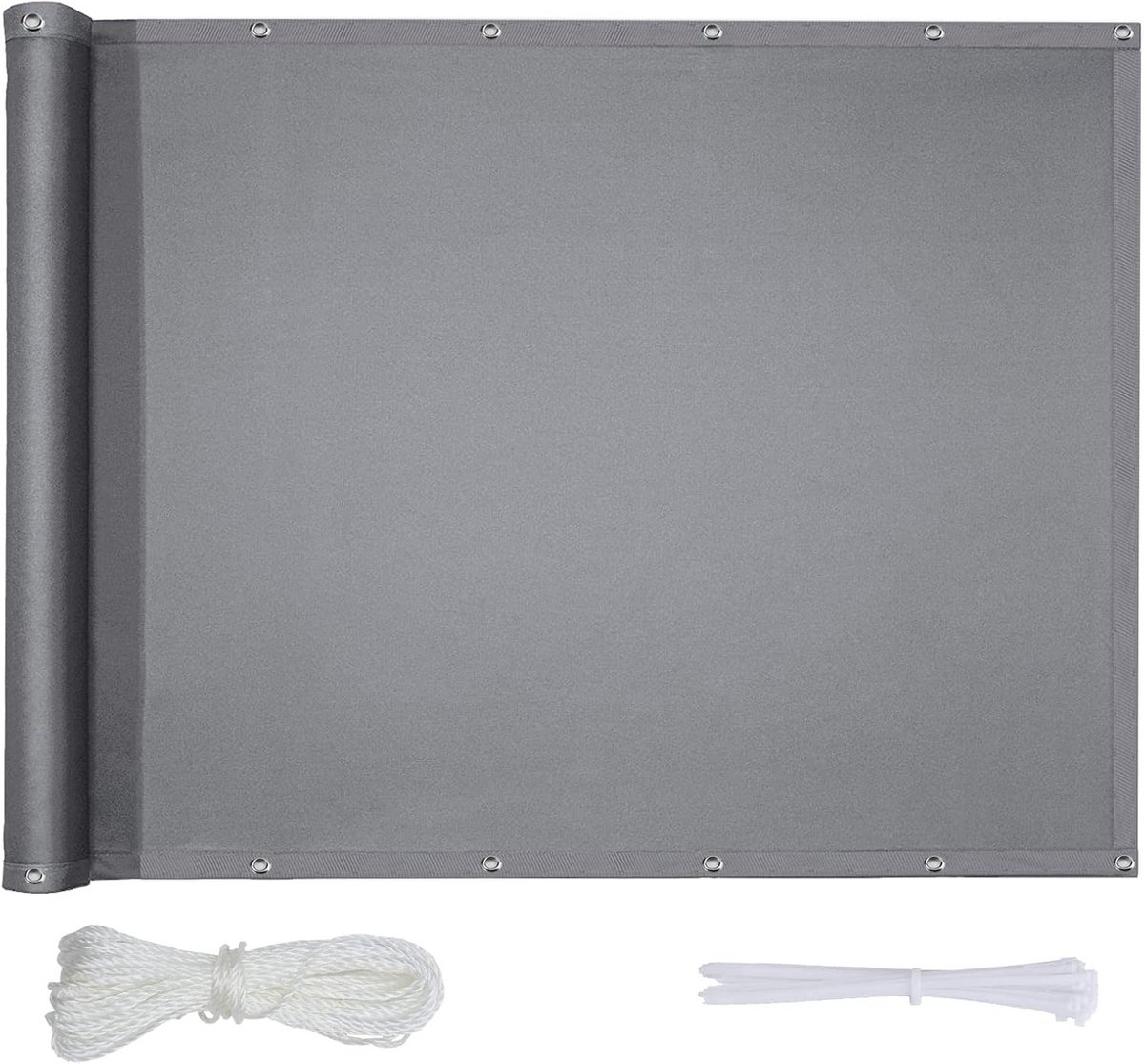 Balkonscherm voor Privacy Bescherming - Waterdicht, Windbestendig, UV-Bescherming - 125 x 850 cm - Ideaal voor Tuin, Balkon en Terras
