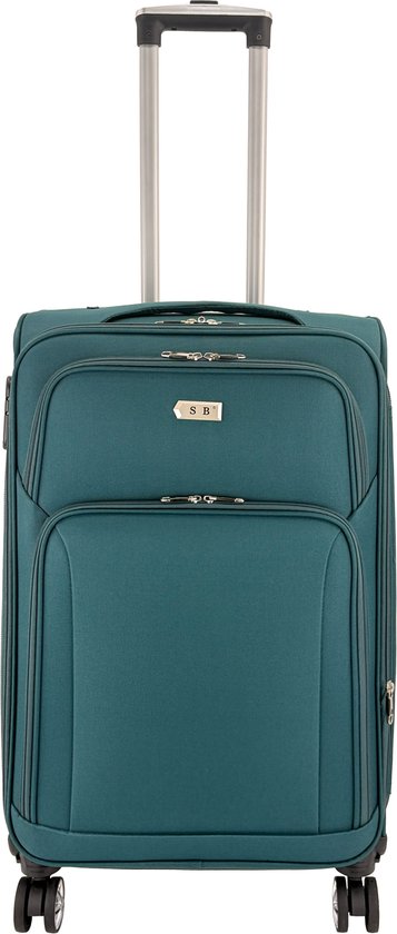 SB Travelbags Zachte bagage koffer – 68 cm – Expandable – Groen