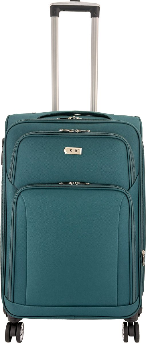 SB Travelbags Zachte bagage koffer – 68 cm – Expandable – Groen