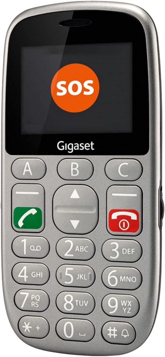 Senioren Mobiele Telefoon met SOS Knop, Extra Grote Toetsen en Helder Kleurendisplay