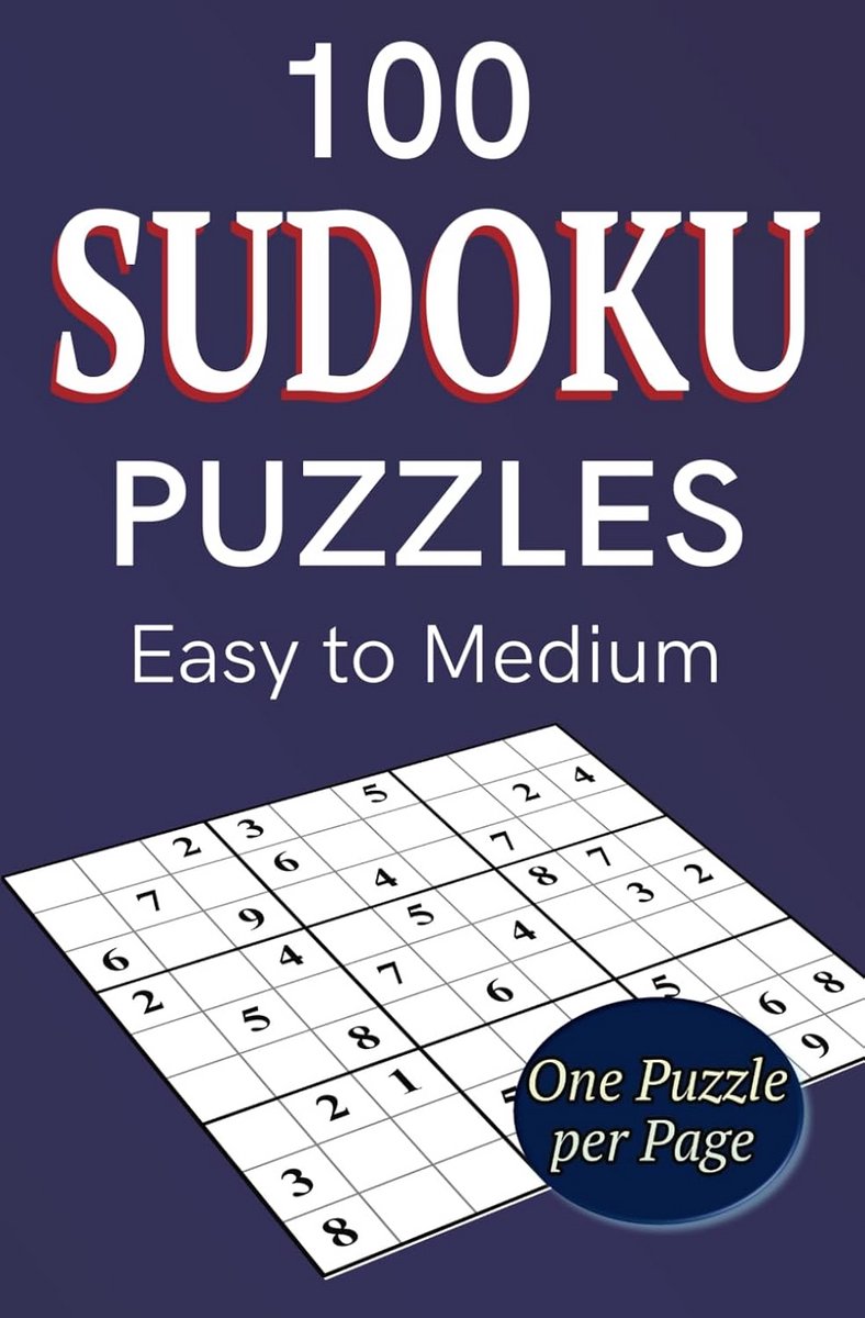 Sudoku Puzzelboek - Logische Puzzels - Ontspanning Thuis - Eén Puzzel Per Pagina - 13x20 cm