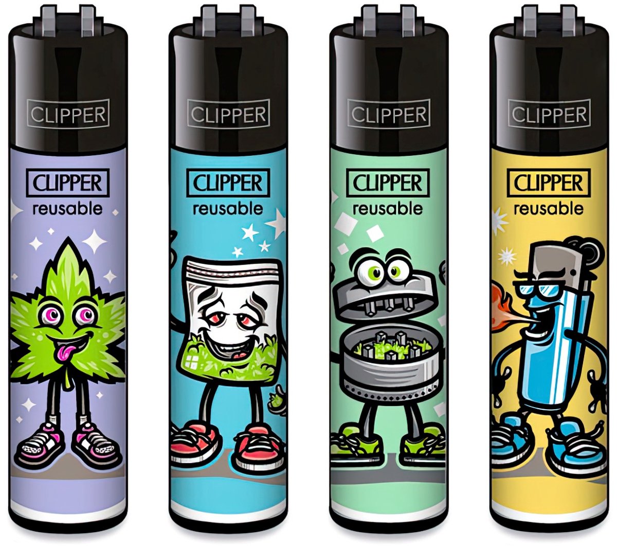 Clipper® - Aansteker - Original - 420 Characters - (Set of 4)