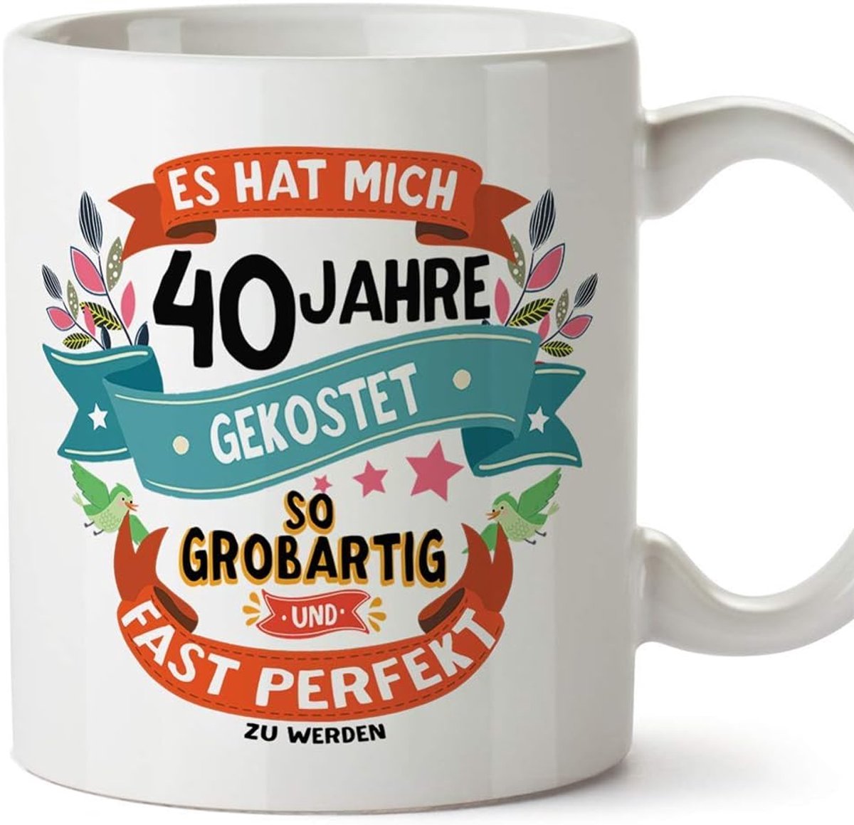 Koffiemok 40 Jaar - Grappige Cadeau Mok voor Verjaardag