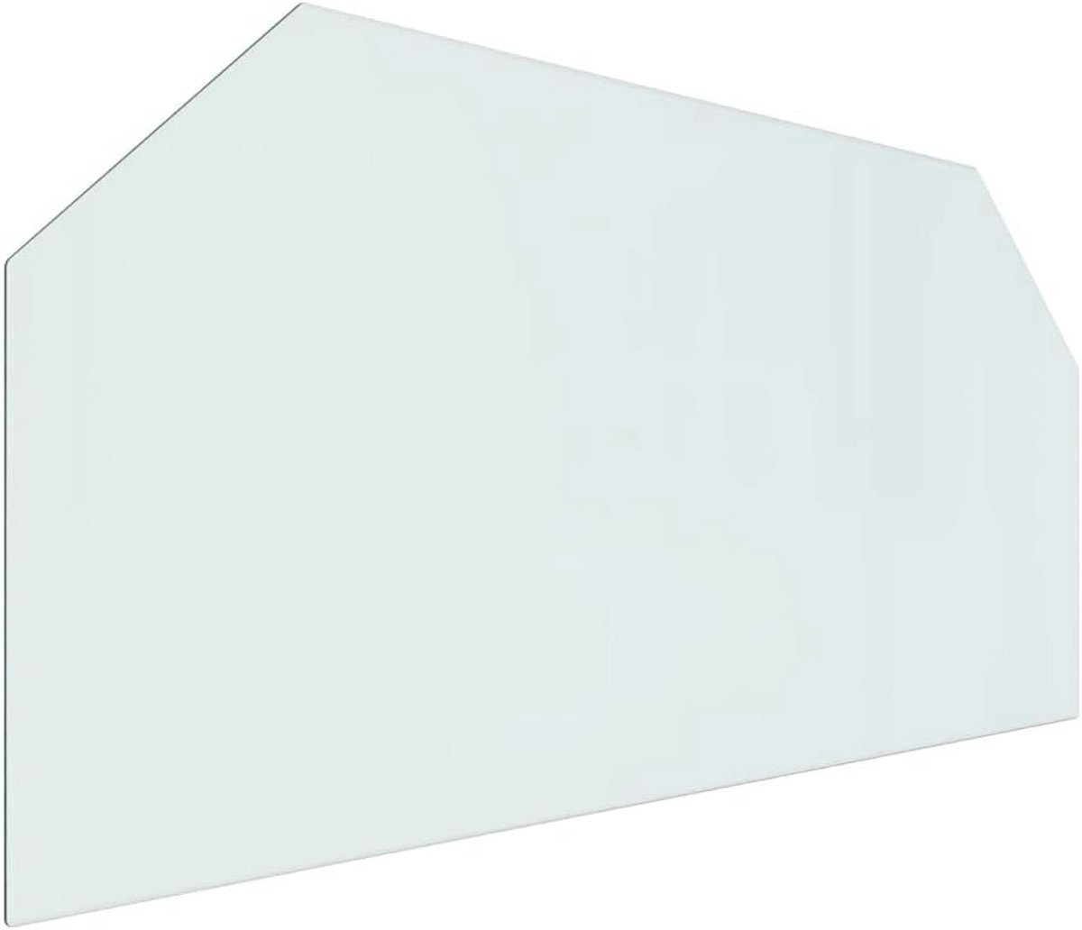 Zeshoekige Glasplaat voor Open Haard - Vloerbeschermer 120x60 cm