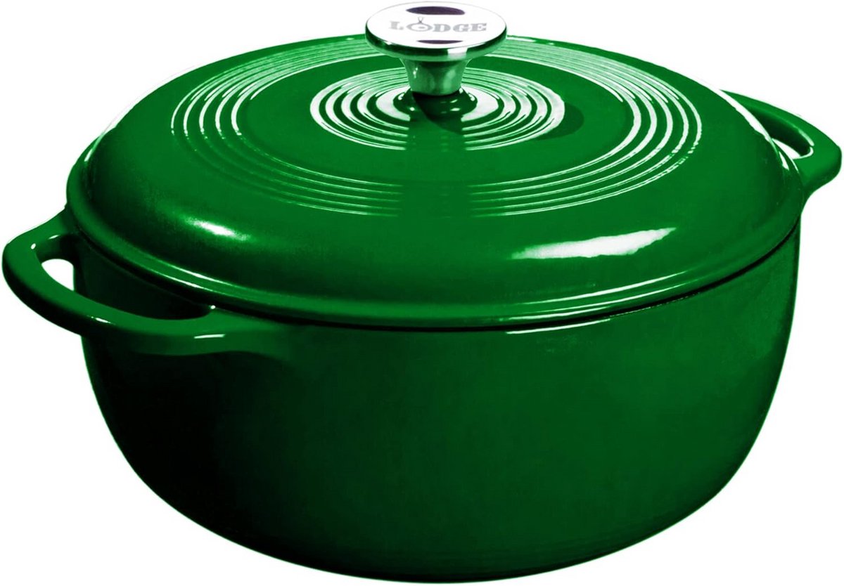 Gegoten Ijzeren Braadpan met Deksel - 5.7 Liter - Geschikt voor Inductie en Oven