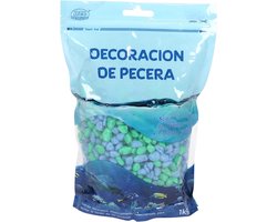 Decoratief Aquariumgrind Natuursteen Blauw-Groen voor Zoet- en Zeewater