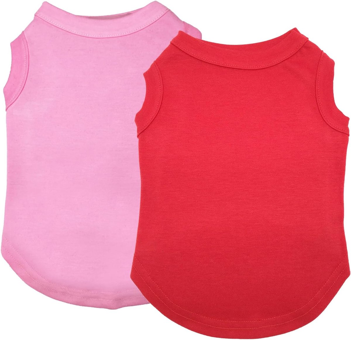 2-delige Katoenen Hondenshirts voor Kleine Hondjes en Puppy's Zomer Vest