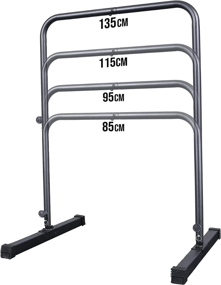 Florixa® Pull Up Station - Fitness - Grijs- 135cm x 135cm x 90cm