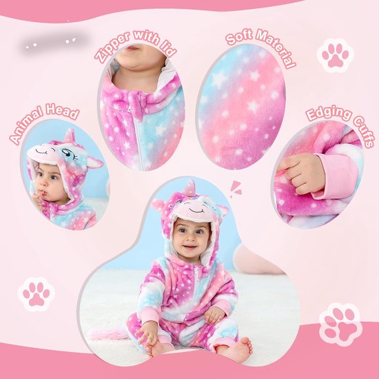 Baby Winter Jumpsuit met Capuchon voor Jongens en Meisjes (0-36 Maanden) — afbeelding 5