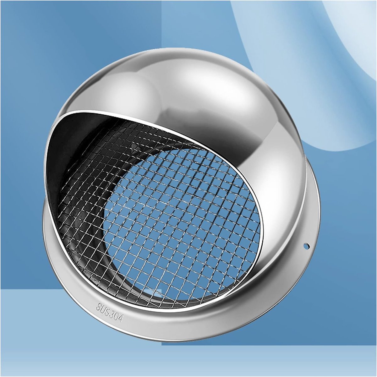 Ronde RVS Ventilatiepijp | Afzuigkap Rooster voor Keuken en Badkamer | 130mm