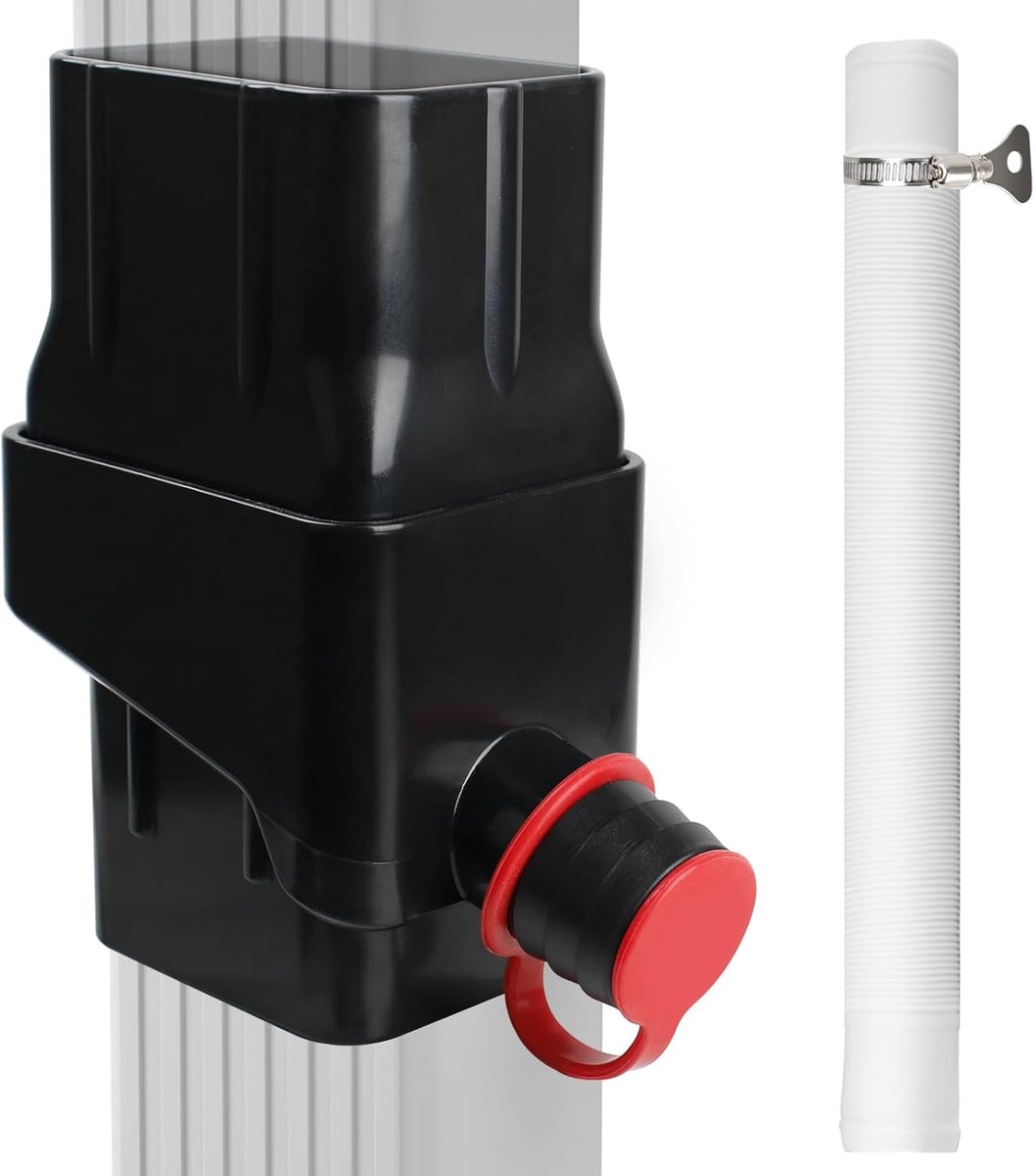 Regenwateropvangsysteem met Afleidingsset voor Standaard Gootafvoer