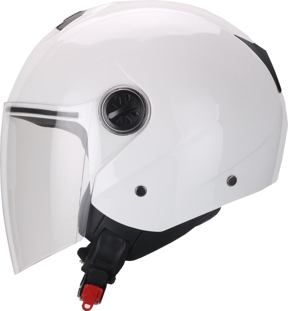 HELM VITO JET PALERMO GLANS WIT L Scooter & Motor