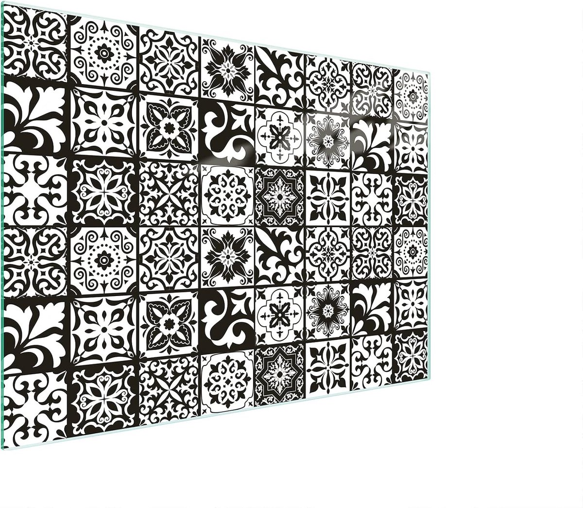 Gehard Glazen Snijplank & Fornuisbeschermer 30x22 cm - Hittebestendig Mozaïek Design