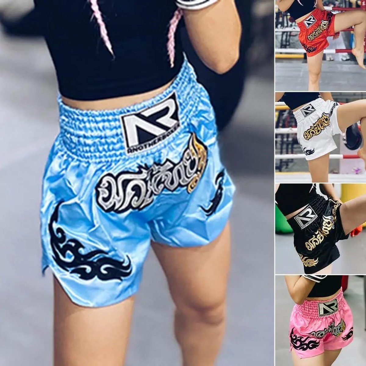 Professionele Kickboksbroek Muay Thai Shorts MMA Trainingsshort voor Heren en Dames