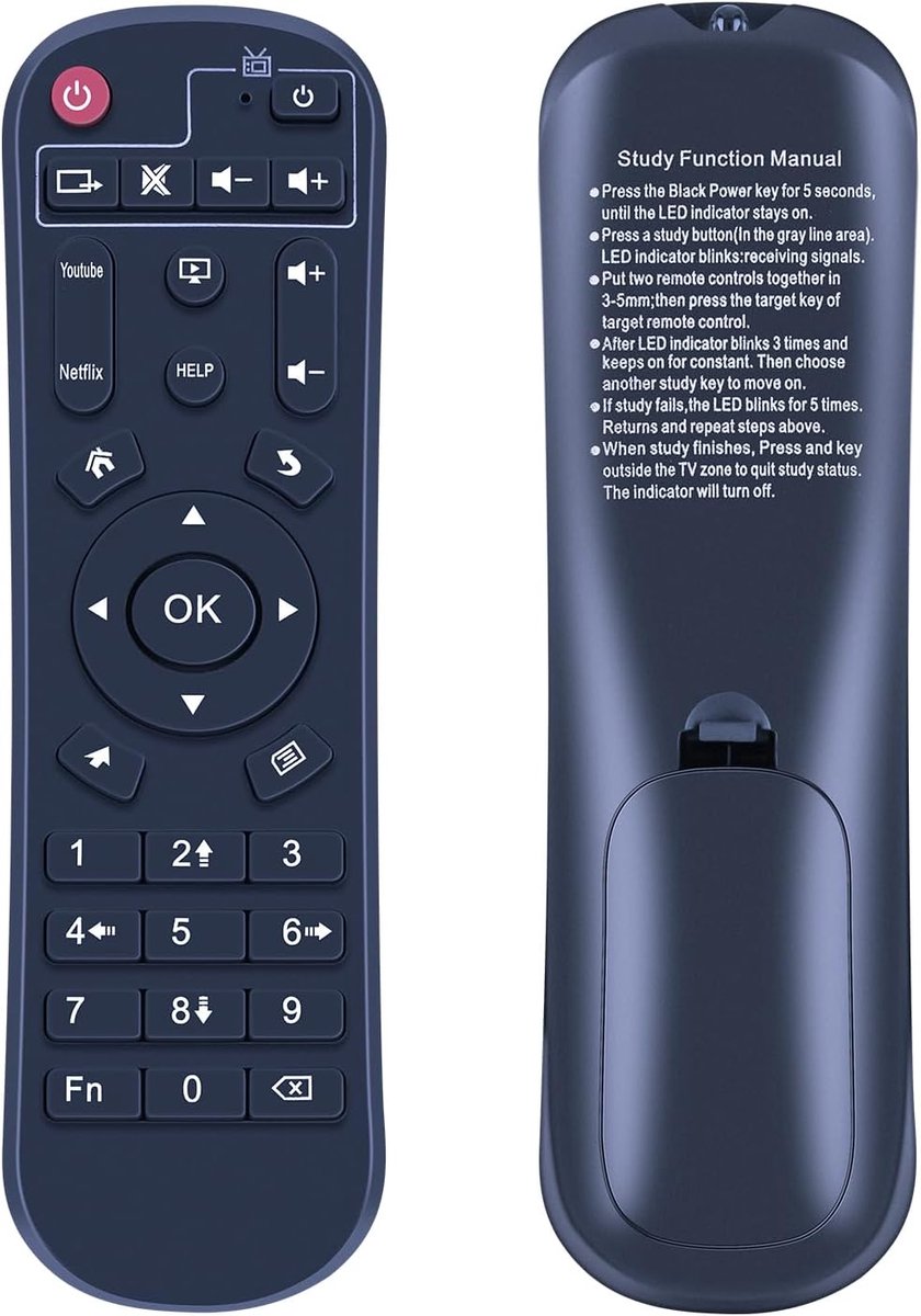 Universele Vervangende Afstandsbediening voor Android TV Box en Smart TV